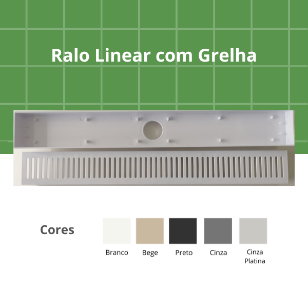 RALO LINEAR COM GRELHA GEMELL